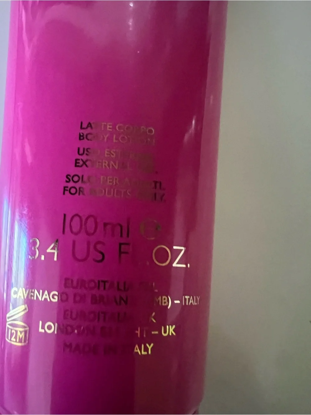 Pink Hydrating Body Conditioner for Women by VERSACE